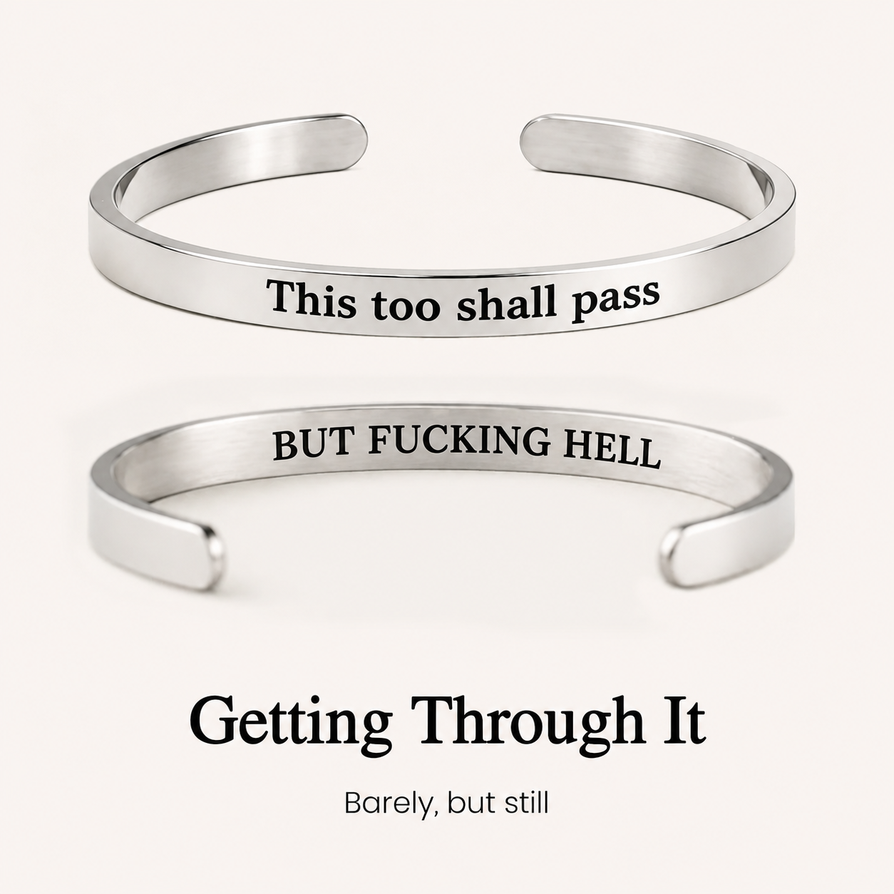 Be Kind Mantra Cuff Bracelet