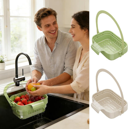 AA Foldable Hanging Kitchen SinkDrain Basket