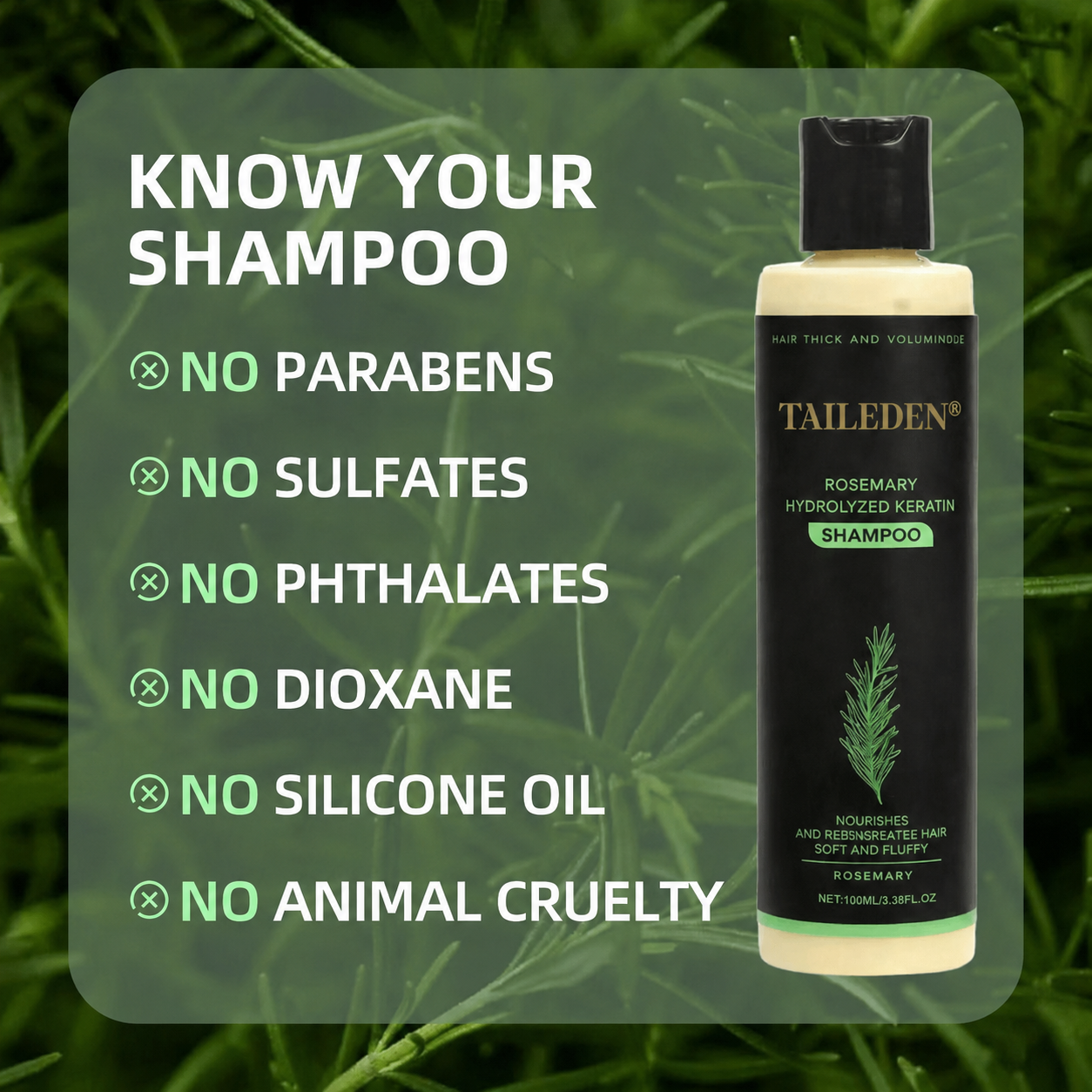 🔥Organic Rosemary Hair Growth Shampoo