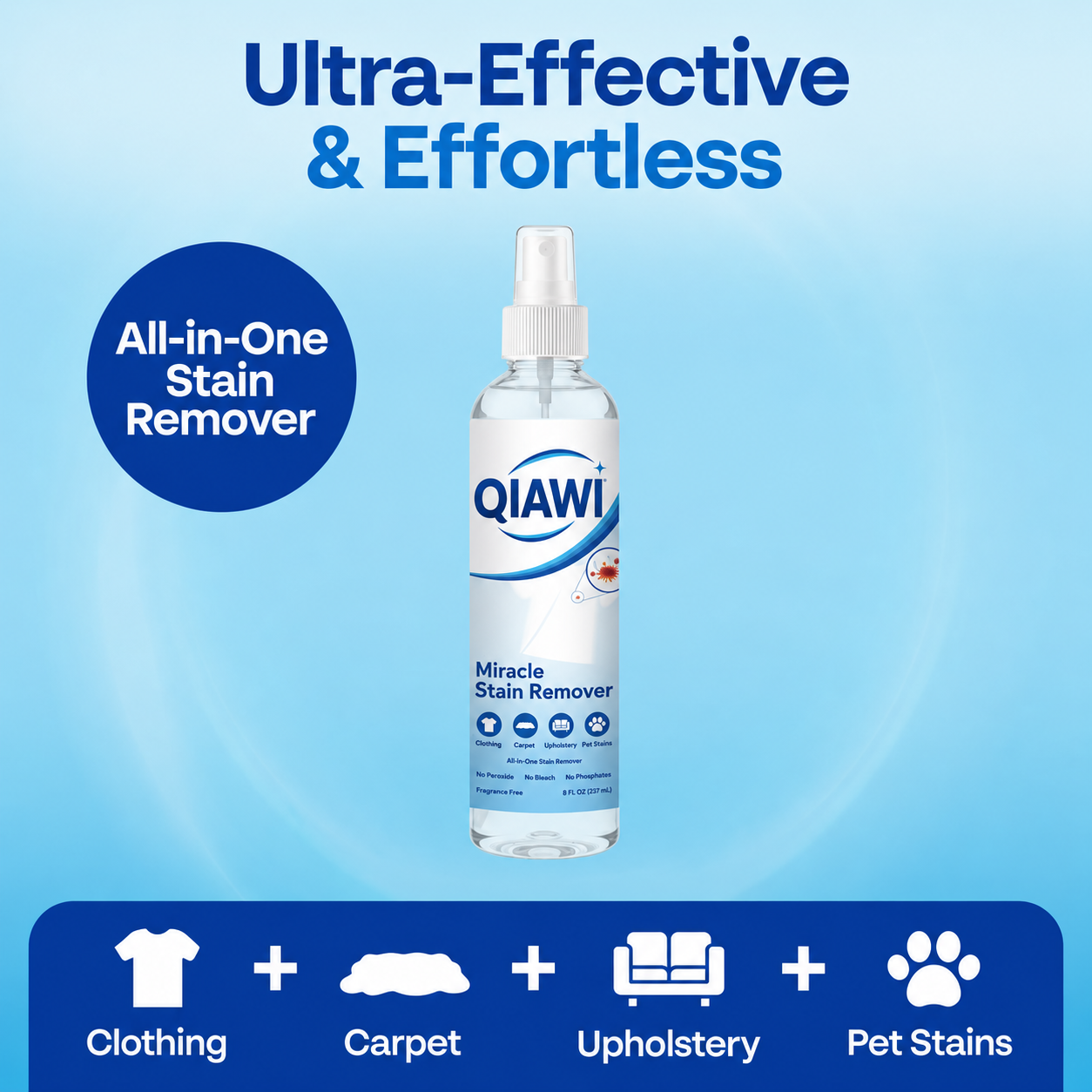 Powerful on Stains. Gentle on Fabrics.