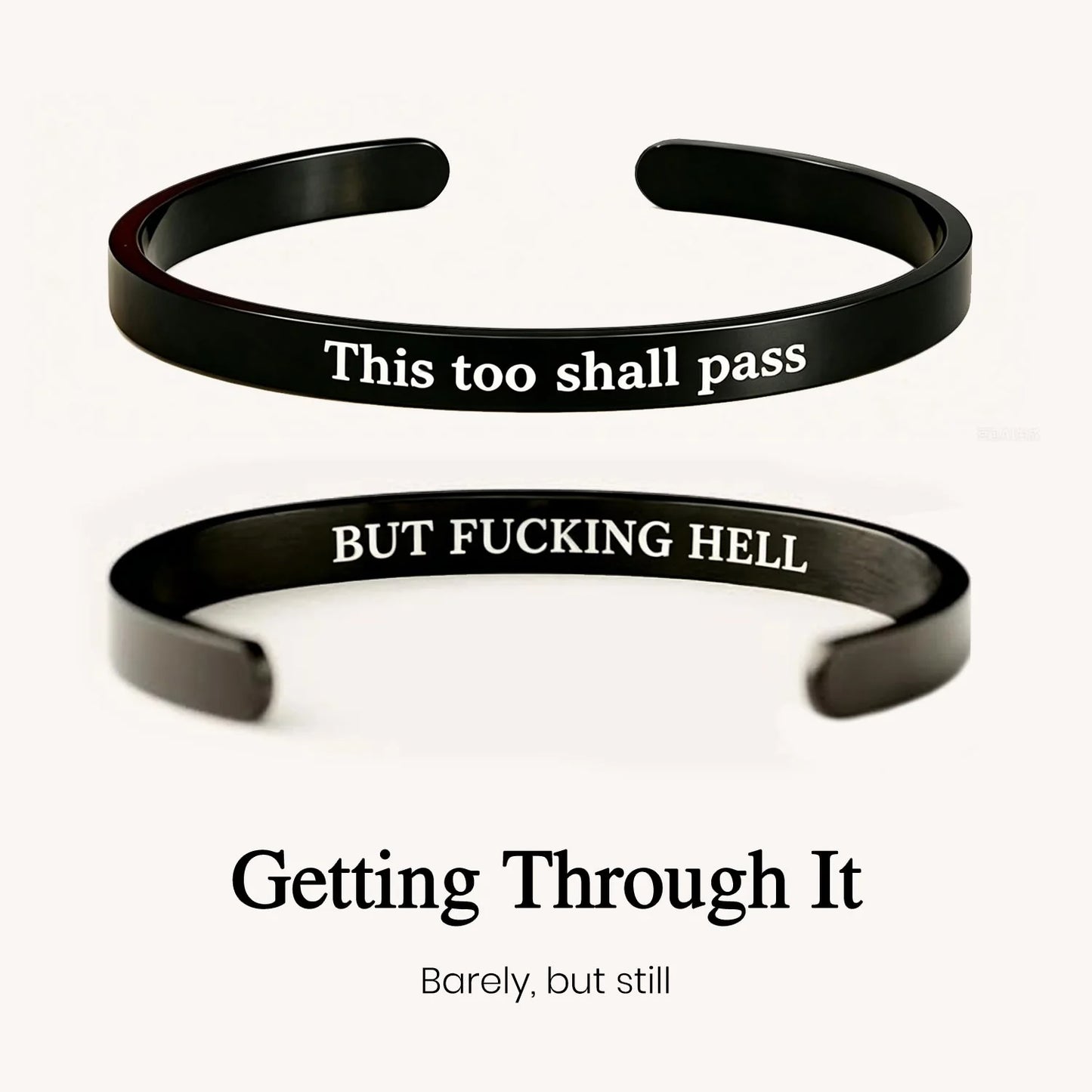 Be Kind Mantra Cuff Bracelet