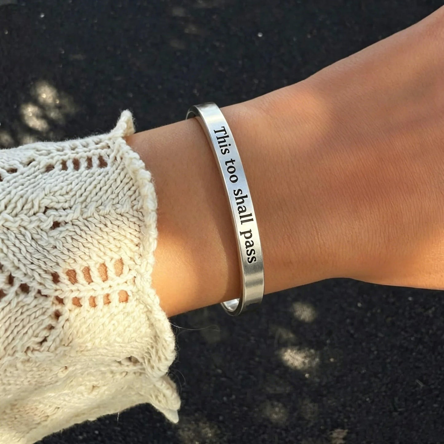 Be Kind Mantra Cuff Bracelet