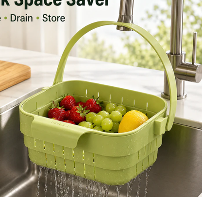 AA Foldable Hanging Kitchen SinkDrain Basket