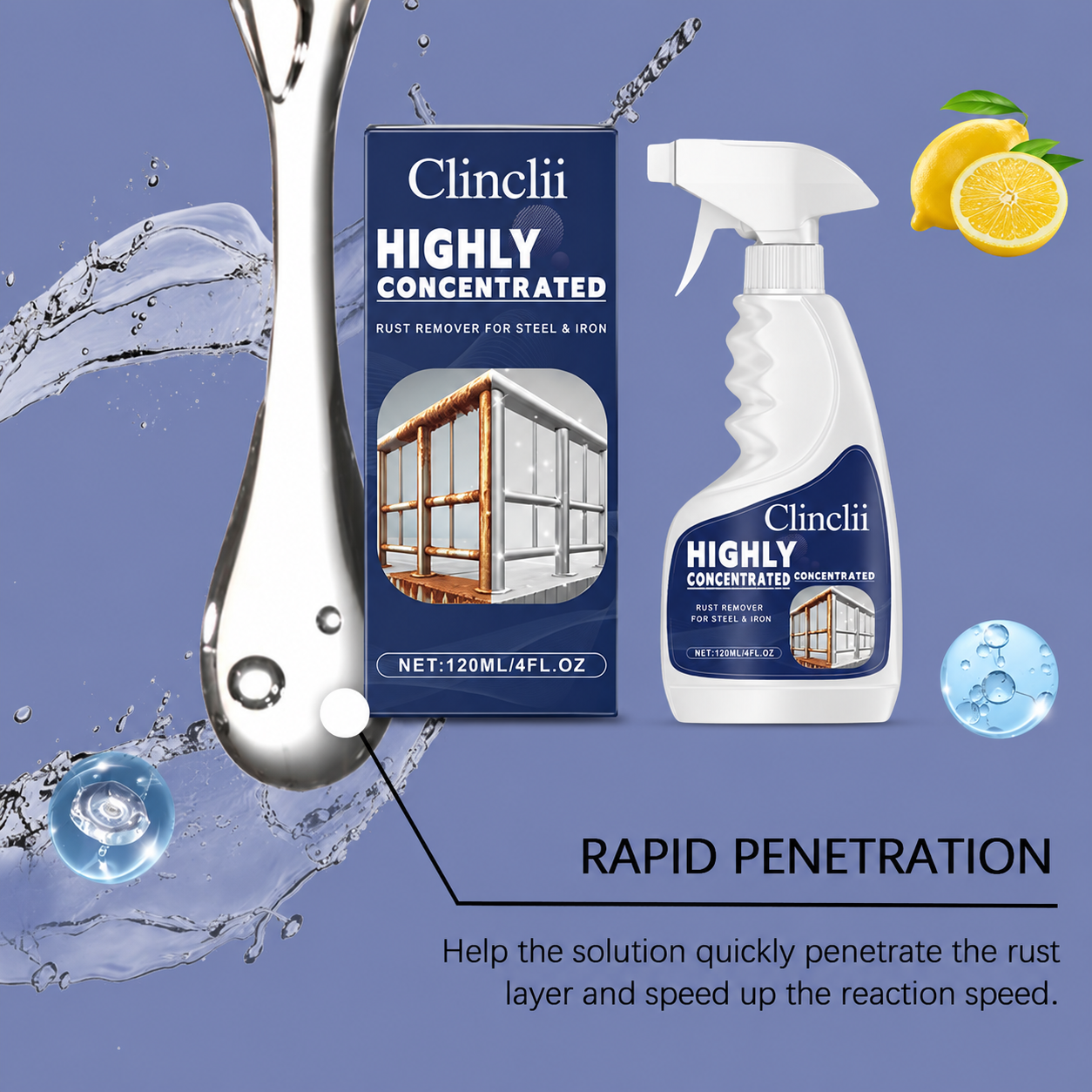 Powerful Rust Remover Spray - InstantlyRestore Metal & Stainless Steel
