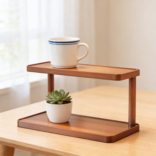 2-Tier Desktop Cup Storage Rack